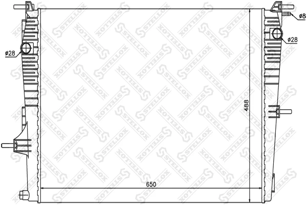 Радиатор охлаждения Stellox 10-26160-SX