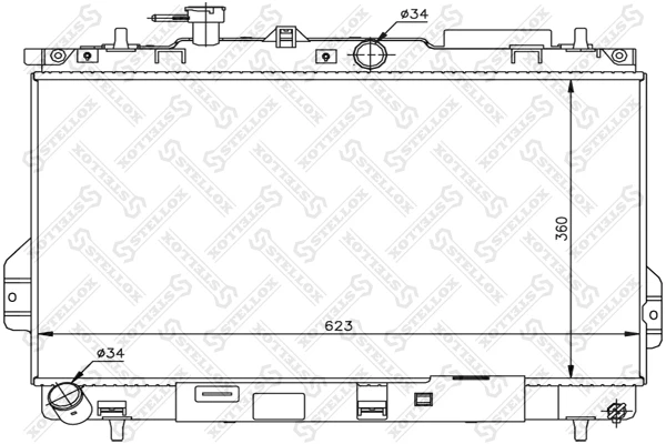 Радиатор охлаждения Stellox 10-26596-SX