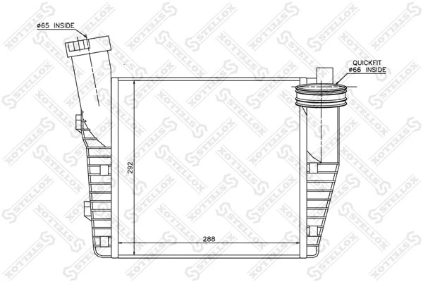 Интеркулер Stellox 10-40083-SX