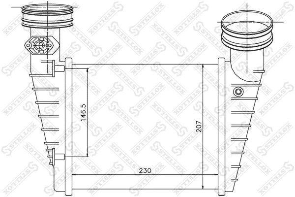 Интеркулер Stellox 10-40157-SX