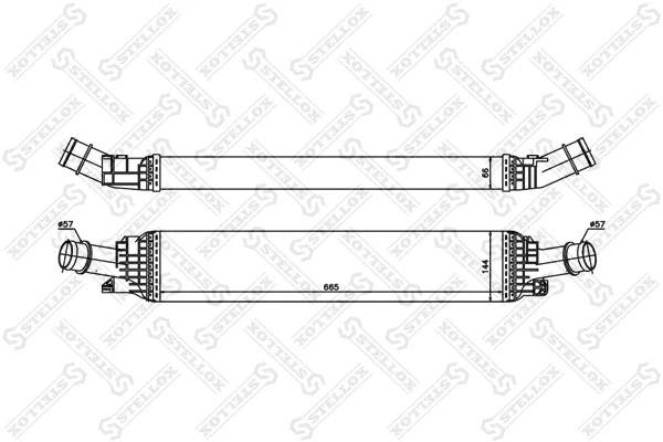 Интеркулер Stellox 10-40184-SX