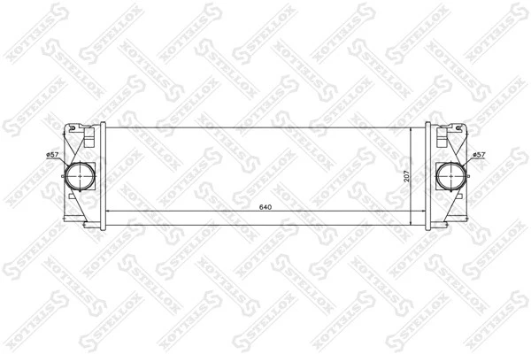 Интеркулер Stellox 10-40206-SX