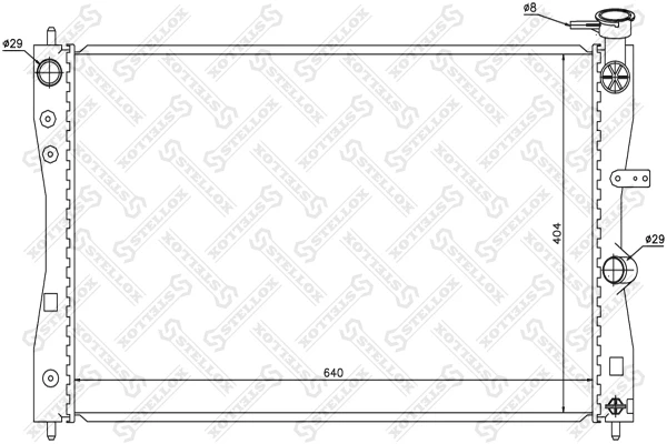 10-26695-SX_РАДИАТОР СИСТЕМЫ ОХЛАЖДЕНИЯ! MITSUBISHI COLT, SMART FORFOUR 1. Stellox 1026695sx Stellox