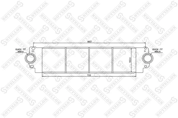 Интеркулер Stellox 10-40078-SX