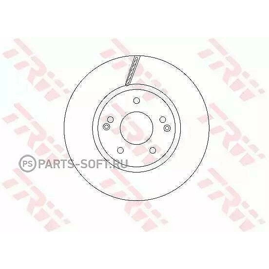 Диск тормозной TRW DF6804