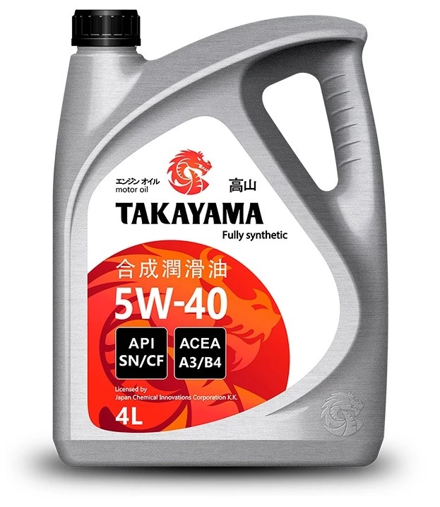 Моторное масло Takayama 605521 5W-40 синтетическое 4 л
