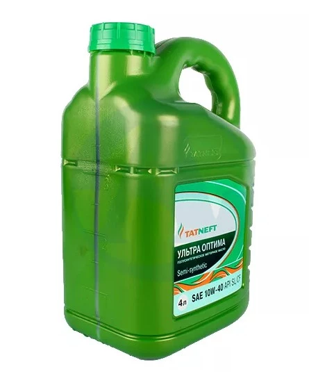 Моторное масло Tatneft Ультра-Оптима 10W-40 полусинтетическое 4 л