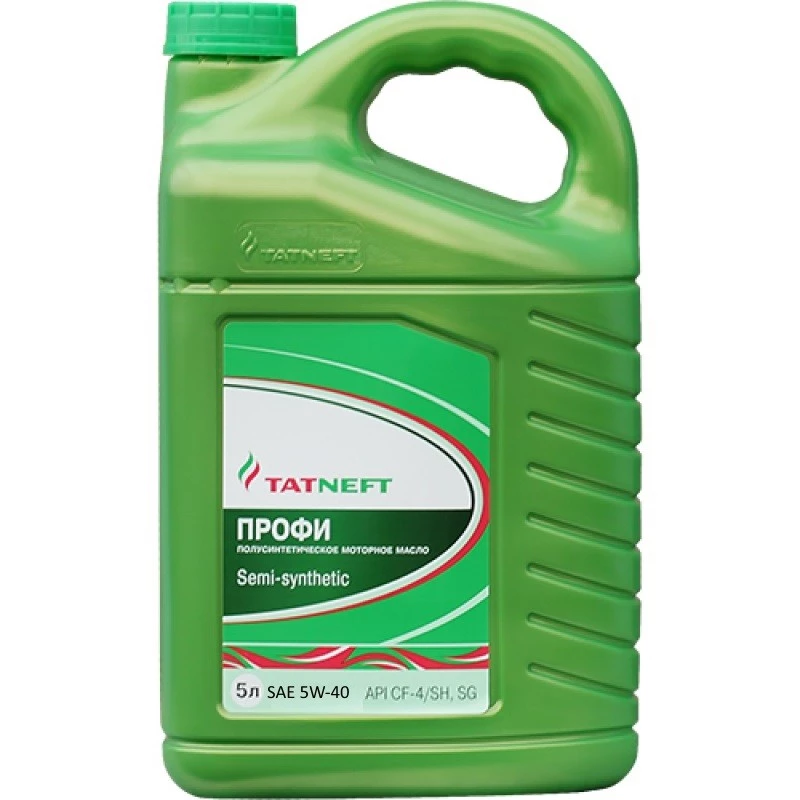 Моторное масло Tatneft Профи 5W-40 полусинтетическое 5 л