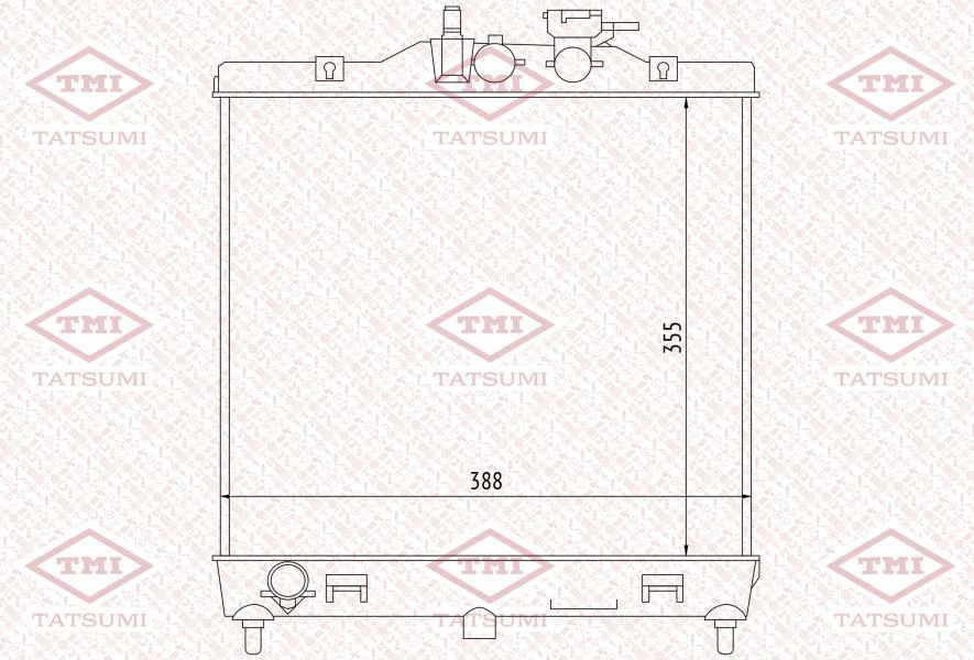 Радиатор охлаждения KIA Picanto 04-> TMI TATSUMI TGA1070