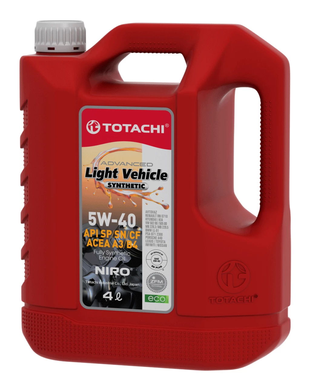 Моторное масло Totachi Niro LV Synthetic 5W-40 синтетическое 4 л