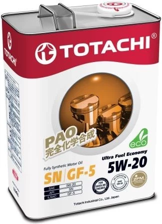 Моторное масло Totachi Ultra Fuel Economy 5W-20 синтетическое 4 л