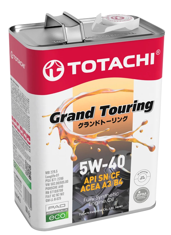 Моторное масло Totachi Grand Touring 5W-40 синтетическое 4 л