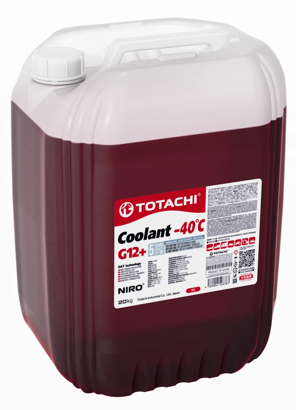 Антифриз Totachi Coolant Red красный 20 л