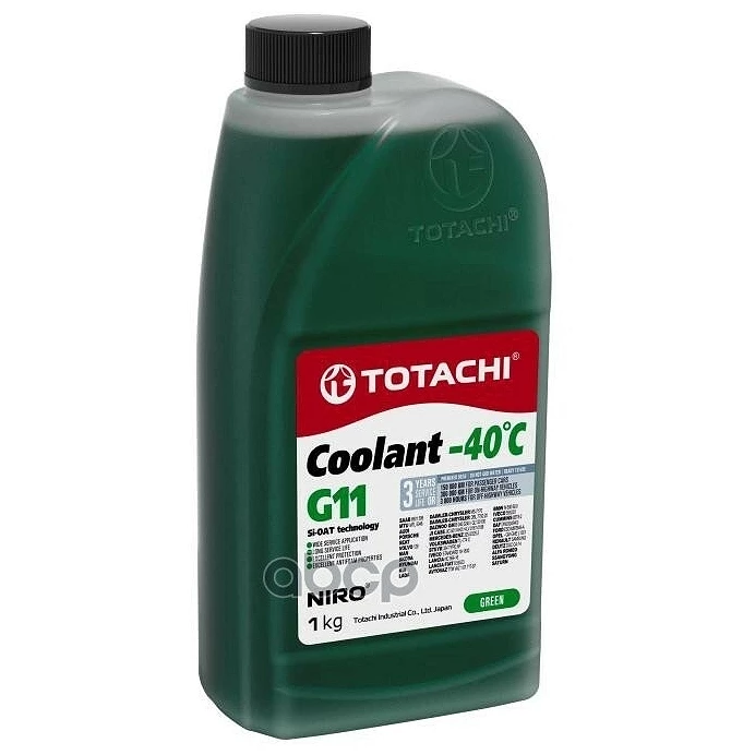 Антифриз Totachi Niro G11 -40°С зеленый 1 кг