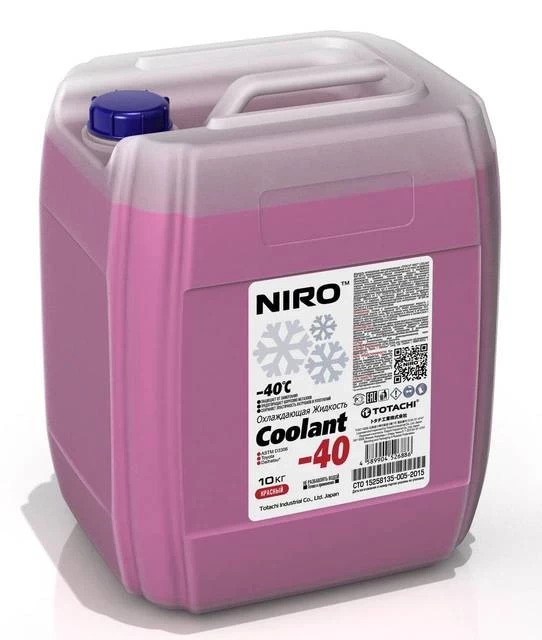 Антифриз Totachi Niro G12 -40°С красный 10 кг