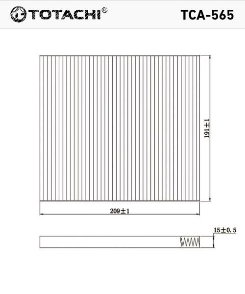 Фильтр салона TOTACHI TCA-565