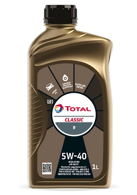 Моторное масло Total Classic 9 5W-40 синтетическое 1 л