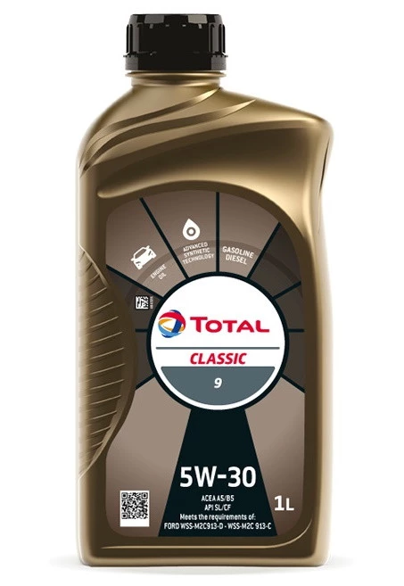 Моторное масло Total Classic 9 5W-30 синтетическое 1 л