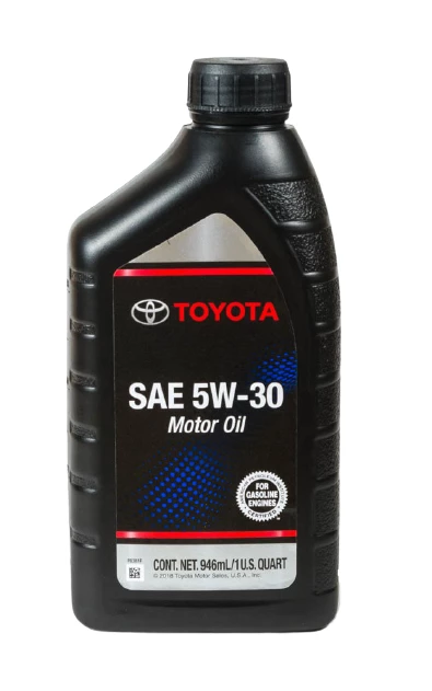 Моторное масло Toyota Motor Oil 5W-30 полусинтетическое 0,946 л