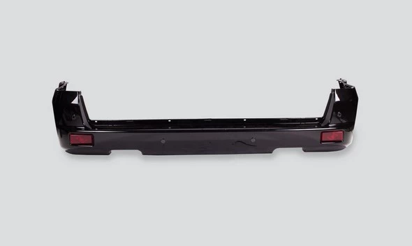 Бампер УАЗ Патриот задний рестайлинг (черный металлик) УАЗ с 4 датчиками абикс