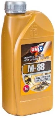 Моторное масло Unix М8В 20W-20 минеральное 1 л