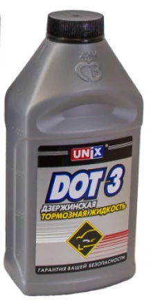 Тормозная жидкость Unix DOT-3 0,5 л