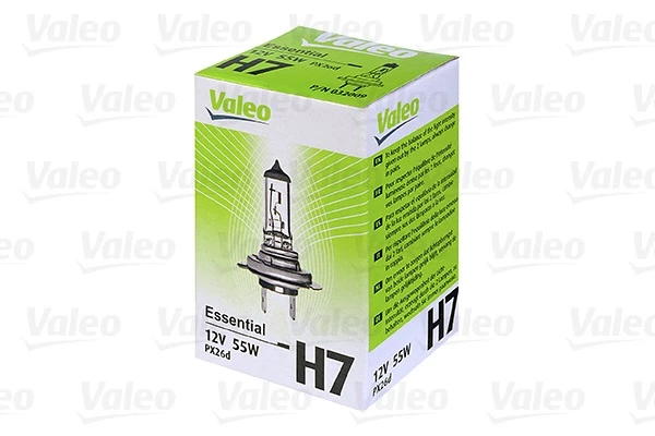 Лампа галогенная Valeo Essential H7 (PX26d) 12V 55W, 032009, 1 шт