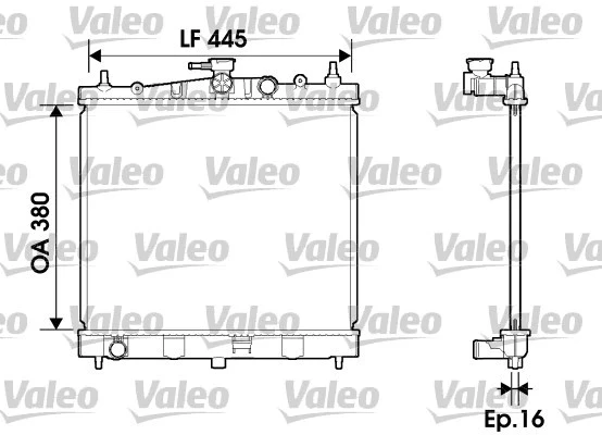 Радиатор охлаждения Nissan Micra VALEO 734246