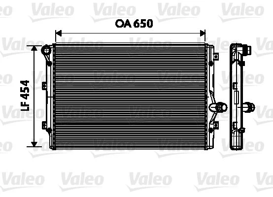 Радиатор двигателя VALEO 734333