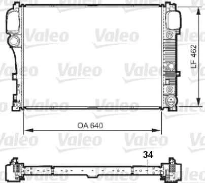 Радиатор двигателя VALEO 735299