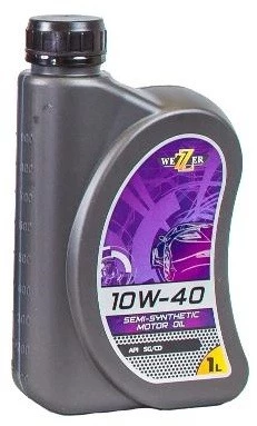 Моторное масло Wezzer 10W-40 полусинтетическое 1 л