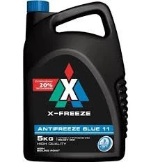 Антифриз X-Freeze Blue 11 G11 -40°С синий 5 кг