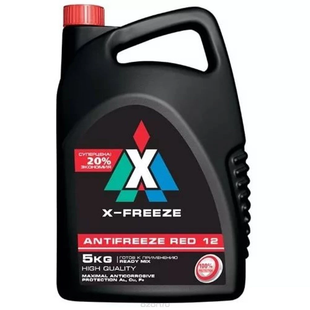 Антифриз X-Freeze Red 12 G12 -40°С красный 5 кг