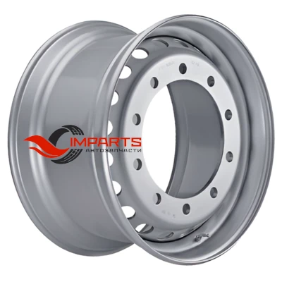 Колесный диск YZ 11,75x22,5/10x335 ET135 D281 Sil (16 мм)