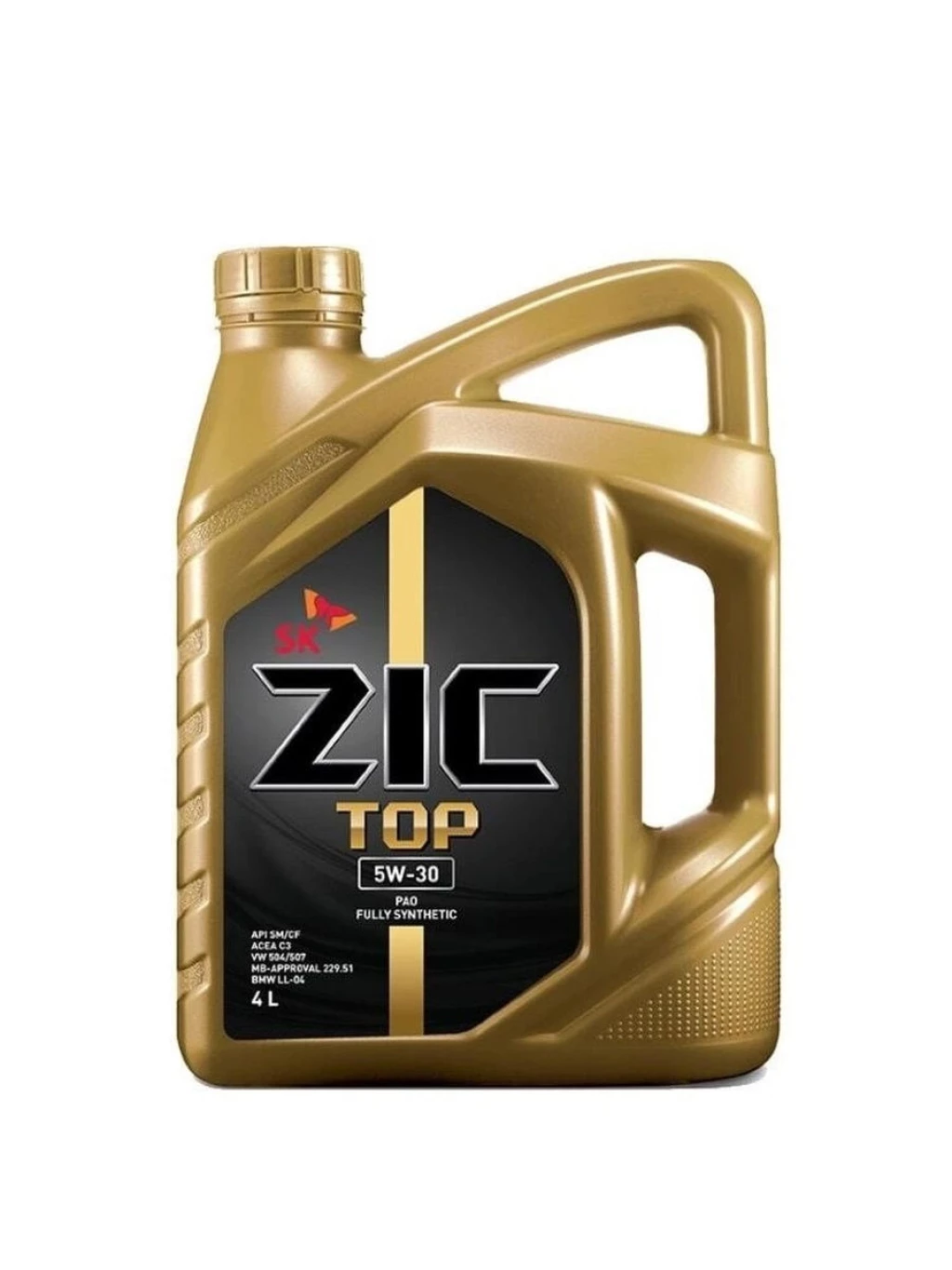 Моторное масло ZIC TOP C3 5W-30 синтетическое 4 л