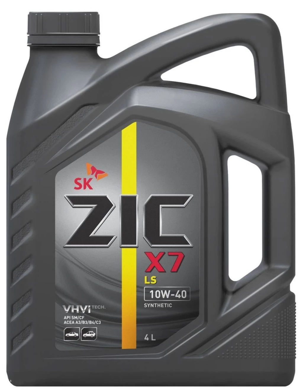 Моторное масло ZIC X7 LS 10W-40 синтетическое 4 л