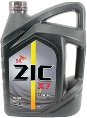 Моторное масло ZIC X7 LS 10W-40 синтетическое 6 л