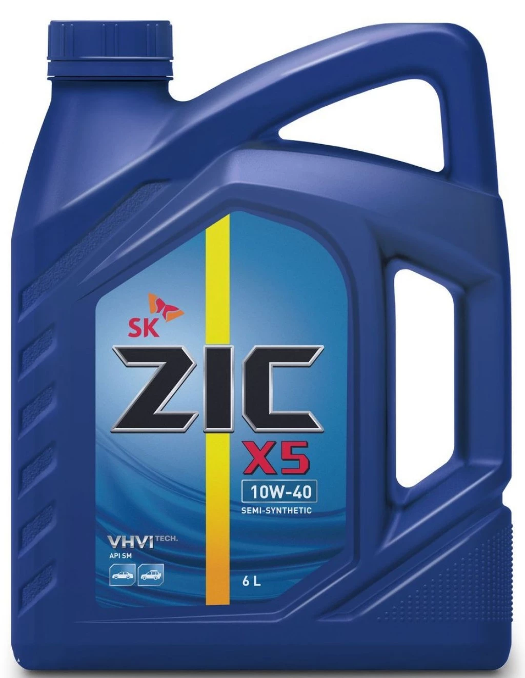 Моторное масло ZIC X5 10W-40 полусинтетическое 6 л