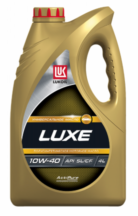 Масло моторное LUKOIL LUXE SEMI-SYNTHETIC 10W-40, API SL/CF, 4л