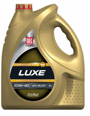 Масло моторное LUKOIL LUXE SEMI-SYNTHETIC 10W-40, API SL/CF, 5л