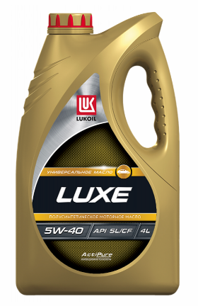 Масло моторное LUKOIL LUXE SEMI-SYNTHETIC 5W-40, API SL/CF, 4л