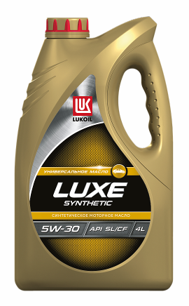 Масло моторное LUKOIL LUXE SYNTHETIC 5W-30, API SL/CF, 4л