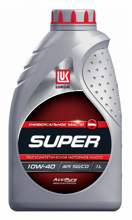 Масло моторное LUKOIL SUPER, SEMI-SYNTHETIC 10W-40, API SG/CD, 1л