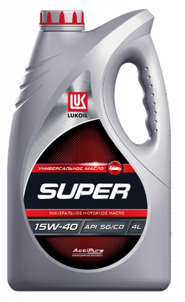 Масло моторное LUKOIL SUPER 15W-40, SG/CD, 4л