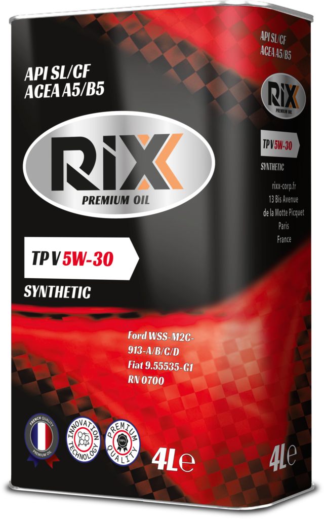 Масло моторное RIXX TP V SAE 5W-30 API SL/CF ACEA A5/B5, 1л