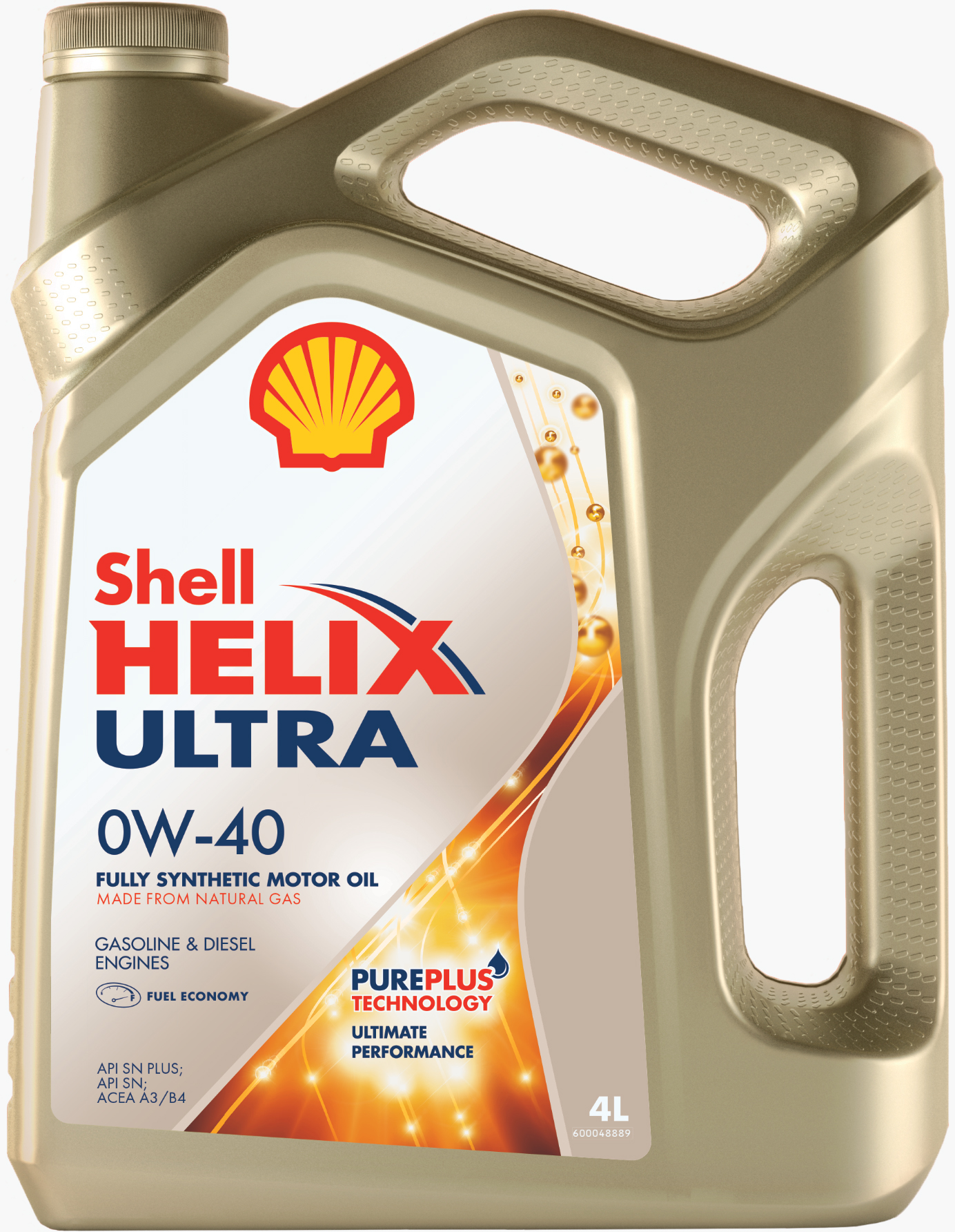 Моторное масло Shell Helix Ultra 0W-40 синтетическое, 4л