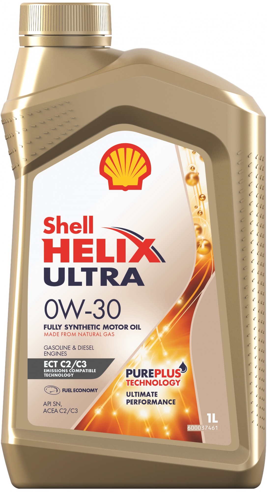Моторное масло Shell Helix Ultra ECT С2/С3 Pure Plus 0W-30 синтетическое, 1л