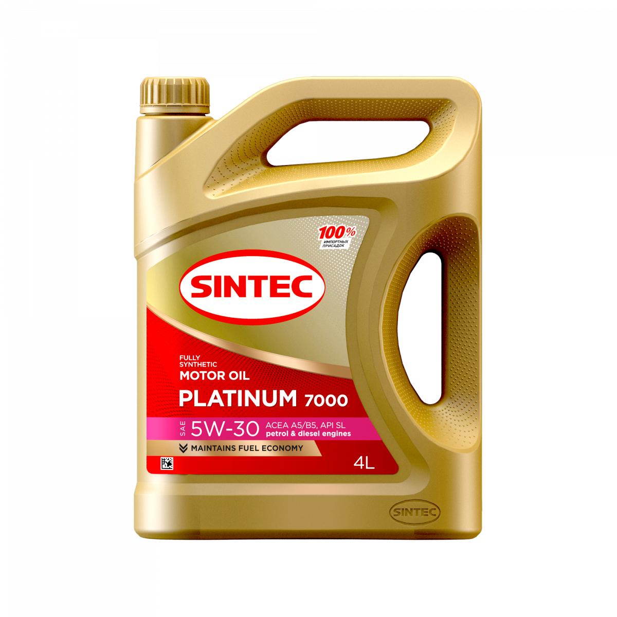 Моторное масло SINTEC PLATINUM 7000 5W-30 API SL ACEA A5/B5, 4л
