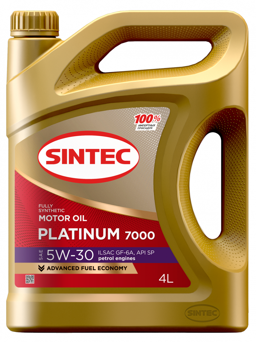Моторное масло SINTEC PLATINUM 7000 5W-30 GF-6A, 4л