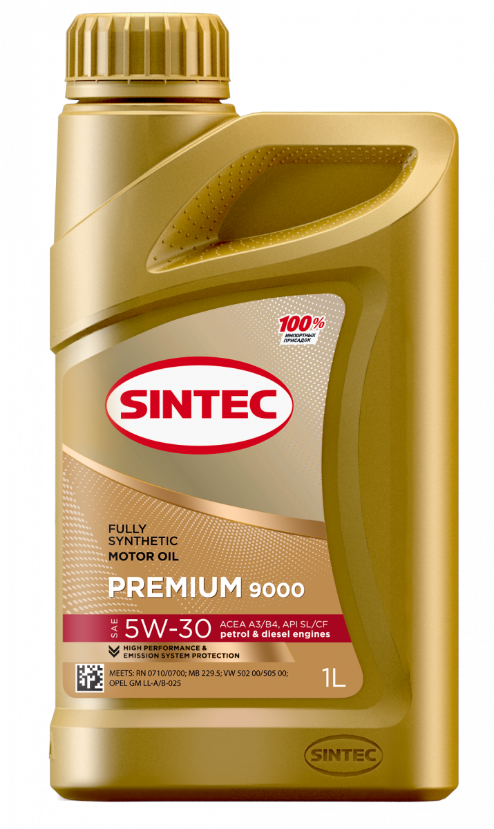 Моторное масло SINTEC PREMIUM 9000 5W-30 A3/B4, 1л